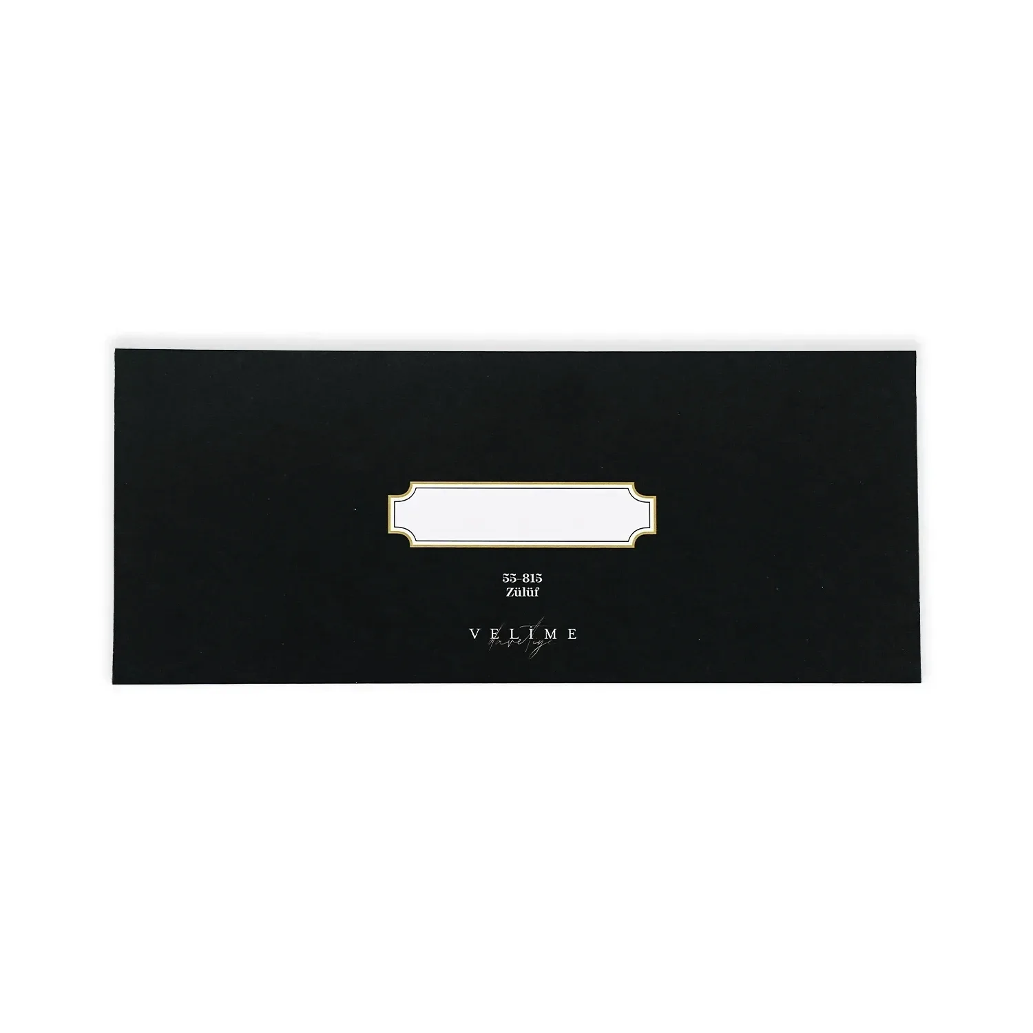 Altın Çerçeveli Lüks Siyah Davetiye