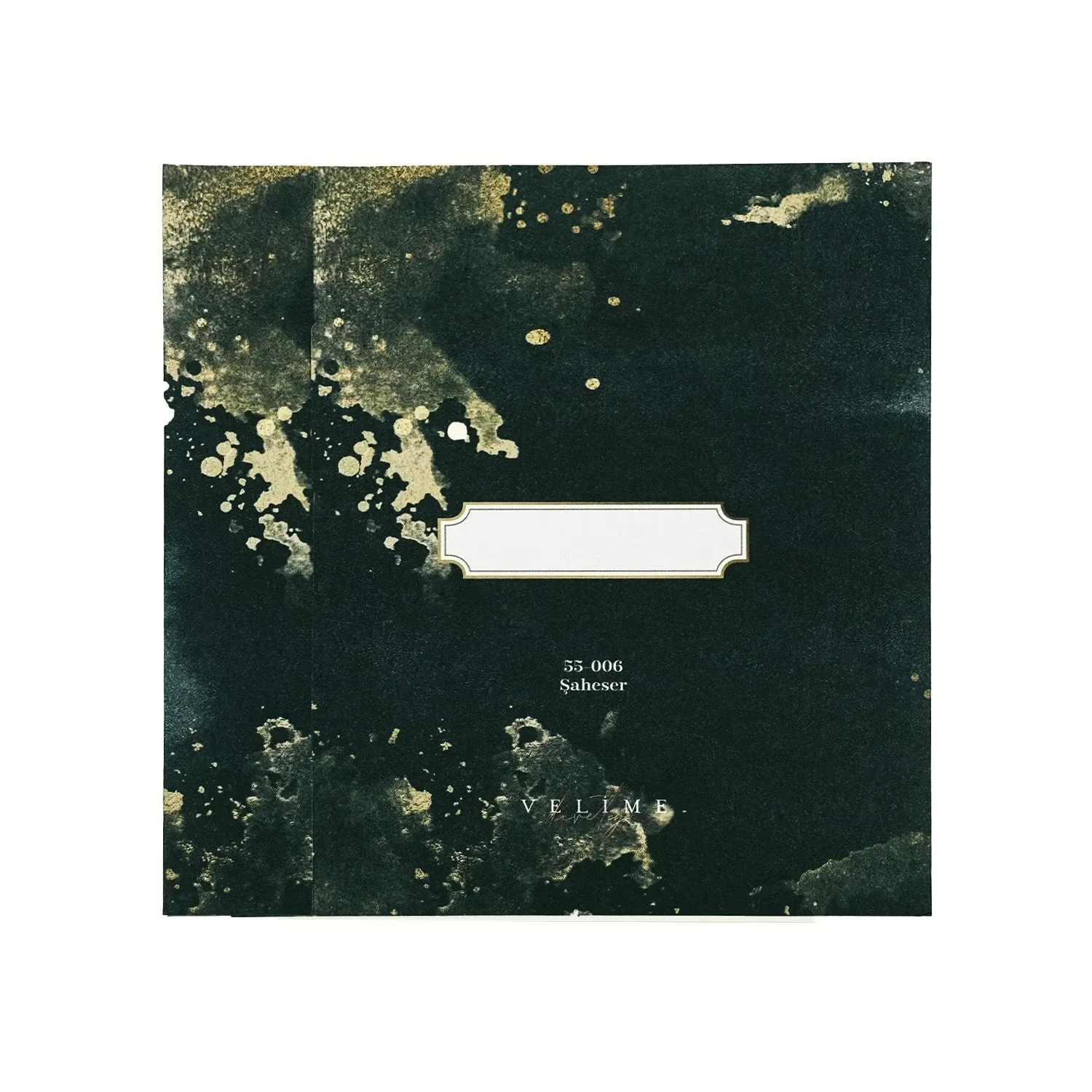 Lüks Gri Zeminli Kutulu Davetiye