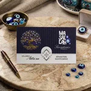 Maşallah Yazılı Sünnet Davetiyesi