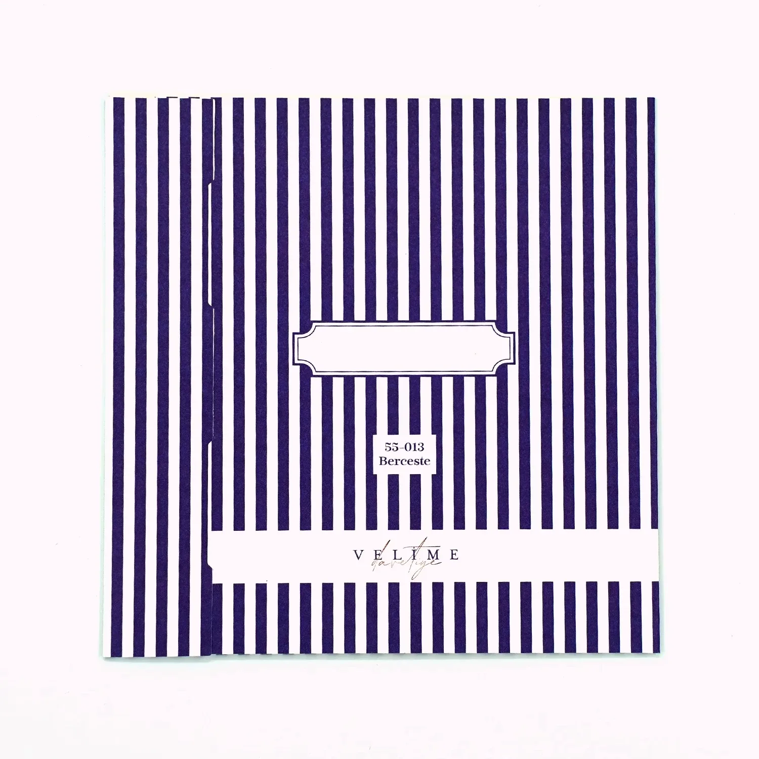 Lacivert Çizgili Sünnet Davetiyesi