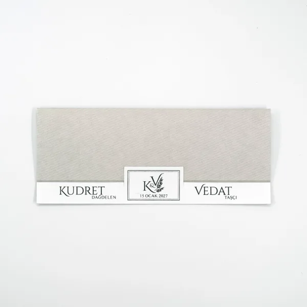 Modern Minimal Gri Davetiye