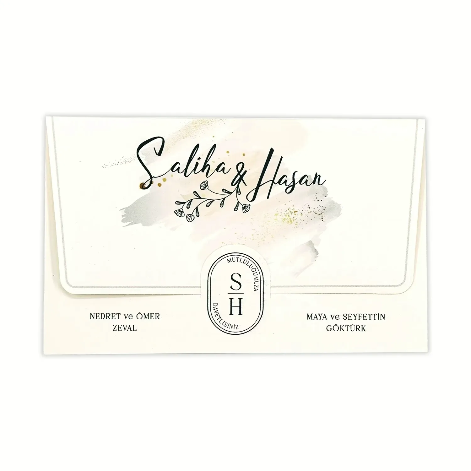 Soft Renkli Modern Davetiye